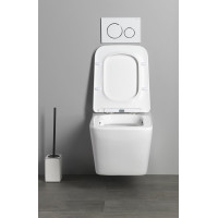 Sapho PORTO závesná WC misa, Rimless, 36x52cm, biela PZ102WR