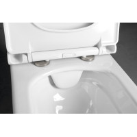 Bruckner WALTER závesná WC misa, Rimless, 37x52, 5cm, biela 201.502.0