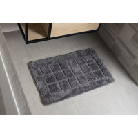 Ridder DELHI Kúpeľňová predložka 50x80cm s protišmykom, 100% polyester, tmavo šedá 1712300