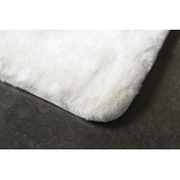 Gedy FUZZY kúpeľňová predložka, 50x80cm, 100% polyester, protišmyk, biela 96FY508002