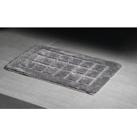 Ridder DELHI Kúpeľňová predložka 50x80cm s protišmykom, 100% polyester, tmavo šedá 1712300