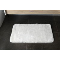 Gedy FUZZY kúpeľňová predložka, 50x80cm, 100% polyester, protišmyk, biela 96FY508002