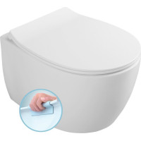 Isvea SENTIMENTI závesná WC misa, Rimless, 36x51cm, biela 10AR02012