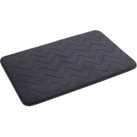 Gedy MOUSSE kúpeľňová predložka, 50x80cm, 100% polyester, protišmyk, antracit 96MS508085