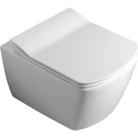 CREAVIT GLANC závesná WC misa, Rimless, 37x51, 5cm, biela GC321