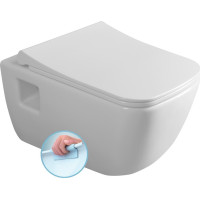 Bruckner WALTER závesná WC misa, Rimless, 37x52, 5cm, biela 201.502.0