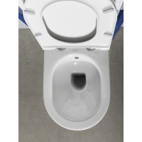 Isvea INFINITY CLEANWASH závesná WC misa Rimless, integrovaný ventil a bidet. spŕška, 36, 5x53cm, biela 10NFS1001I