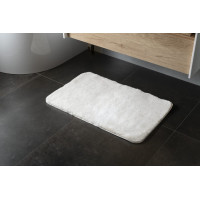 Gedy FUZZY kúpeľňová predložka, 50x80cm, 100% polyester, protišmyk, biela 96FY508002