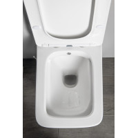 Sapho PORTO CLEANWASH závesná WC misa Rimless, integrovaná batéria a bidet. spŕška, 36x5cm, biela PZ102RX