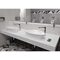 CREAVIT Senzorová vysoká stojanková batéria 230V AC / 6V DC (4xAA), chróm BT.ES6500