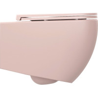 Isvea INFINITY závesná WC misa, Rimless, 36, 5x53cm, ružová Salmon 10NF02001-2S