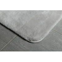 Gedy FUZZY kúpeľňová predložka, 50x80cm, 100% polyester, protišmyk, šedá 96FY508008