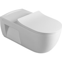 Sapho HANDICAP závesná WC misa predĺžená, Rimless, 37x70 cm, biela TU1206