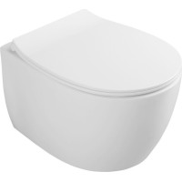Isvea SENTIMENTI závesná WC misa, Rimless, 36x51cm, biela 10AR02012