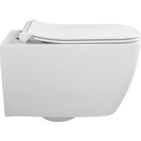 Isvea VEA závesná WC misa Rimless, 34, 5x52cm, biela 10VA02001