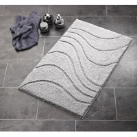 Ridder LA OLA predložka 55x50cm s protišmykom, polyester, sivá 729807