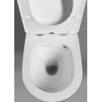 Sapho PACO závesná WC misa, Rimless, 36x53cm, biela PZ1012WR