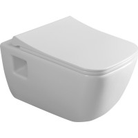 Bruckner WALTER závesná WC misa, Rimless, 37x52, 5cm, biela 201.502.0