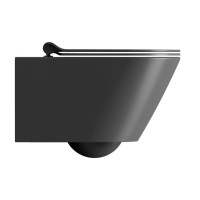 GSI KUBE X závesná WC misa, Swirlflush, 36x55cm, čierna dual-mat 941526
