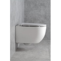 Bruckner FULDA závesná WC misa, Vortex Rimless, 36x52, 5cm, biela 201.408.4