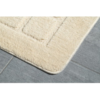 Ridder DELHI Kúpeľňová predložka 50x80cm s protišmykom, 100% polyester, béžová 1712311