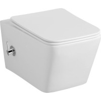 Sapho PORTO CLEANWASH závesná WC misa Rimless, integrovaná batéria a bidet. spŕška, 36x5cm, biela PZ102RX