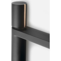 Sapho KAISA stojanková umývadlová batéria vysoká, bez výpuste, 235mm, čierna / meď mat ZT091