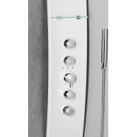Polysan LUK termostatický sprchový panel rohový 250x1300mm, biela 80325