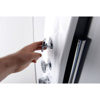 Polysan MOLA termostatický sprchový panel nástenný 210x1300mm, biela 80365
