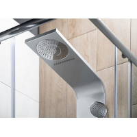 Aqualine TUSA sprchový panel, výška 1400mm, strieborná SL680