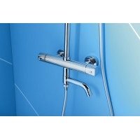 Sapho KIMURA vaňový stĺp s termostatickou batériou, chróm KU500