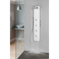 Polysan SPIRIT ROUND termostatický sprchový panel nástenný, 250x1550mm, biela 71151