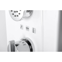 Polysan MOLA termostatický sprchový panel nástenný 210x1300mm, biela 80365