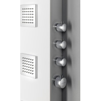 Polysan SPIRIT SQUARE termostatický sprchový panel nástenný, 250x1550mm, biela 81151