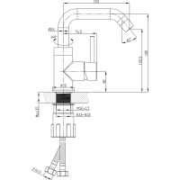 Sapho RHAPSODY stojanková umývadlová batéria bez výpuste, chróm RH002
