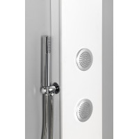 Polysan SPIRIT ROUND termostatický sprchový panel nástenný, 250x1550mm, biela 71151