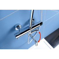 Sapho KIMURA vaňový stĺp s termostatickou batériou, chróm KU500