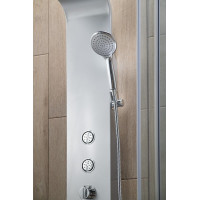 Aqualine TUSA sprchový panel, výška 1400mm, strieborná SL680