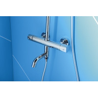 Sapho KIMURA vaňový stĺp s termostatickou batériou, chróm KU500