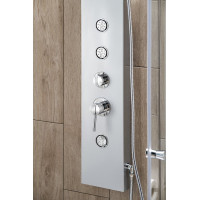 Aqualine TUSA sprchový panel, výška 1400mm, strieborná SL680