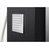 Polysan SPIRIT SQUARE termostatický sprchový panel nástenný, 250x1550mm, čierna 81251