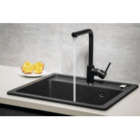 Sapho INOVA stojanková drezová batéria, čierna RH125B