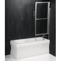 Polysan OLBIA vaňová zástena s pneumatickým zdvihom, š. 1230mm, strieborná, číre sklo 30317