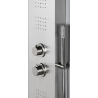 Sapho PRESTIGE termostatický sprchový panel 200x1400 mm, nerez mat WN337