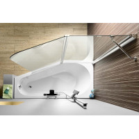 Polysan PALOMA vaňová zástena 1200mm, číre sklo BS-120