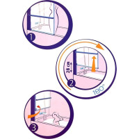 Polysan RIONI vaňová zástena s pneumatickým zdvihom, š. 710mm, strieborná, číre sklo 72915