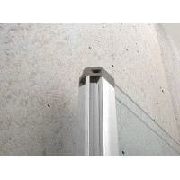 Aqualine WILA vaňová zástena 900x1400 mm skladacia, chróm, číre sklo AQ5742
