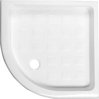 Kerasan RETRO keramická sprchová vanička, štvrťkruh 90x90x20cm, R550, biela 133901