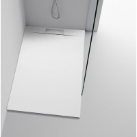 Polysan KAZUKO sprchová vanička z liateho mramoru, obdĺžnik, 110x90cm, biela 40338
