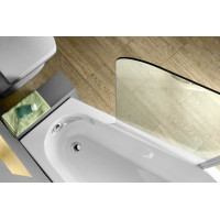 Polysan PALOMA vaňová zástena 1200mm, číre sklo BS-120